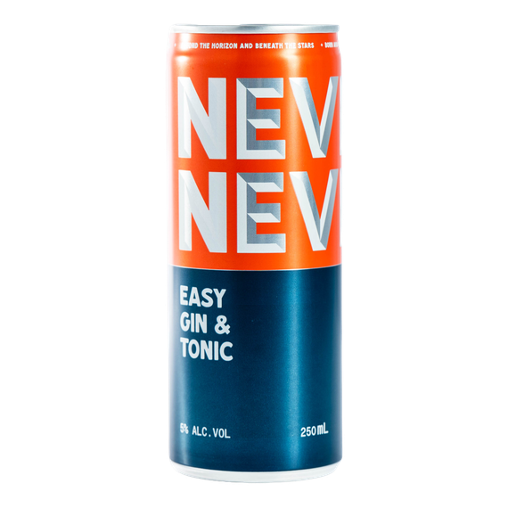 Never Never Gin and Tonic 5% 250mL Cans 24 Pack