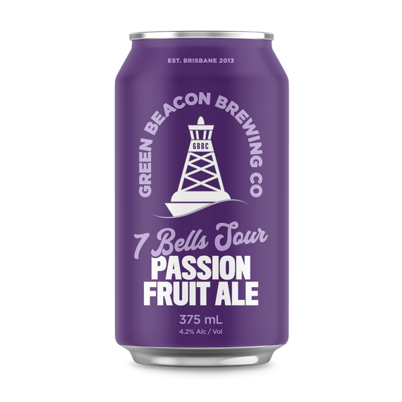 Green Beacon 7 Bells Passion Fruit Ale 375mL Cans 16 Pack