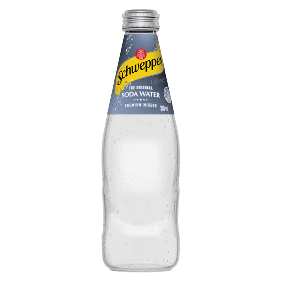 Schweppes Soda Water 300mL Bottles 24 Pack Schweppes Soda Water 300mL Bottles 24 Pack