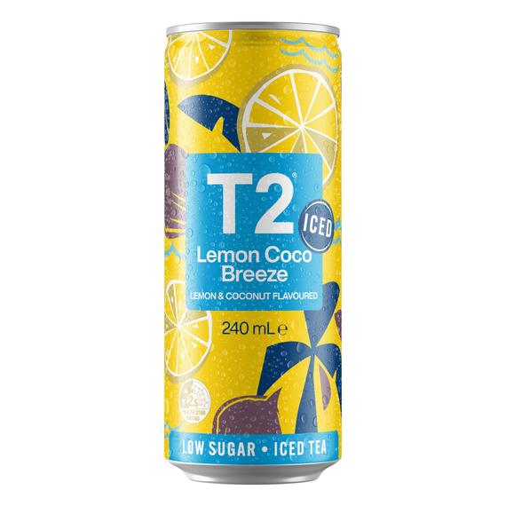 T2 Lemon Coco Breeze 240mL Cans 24 Pack
