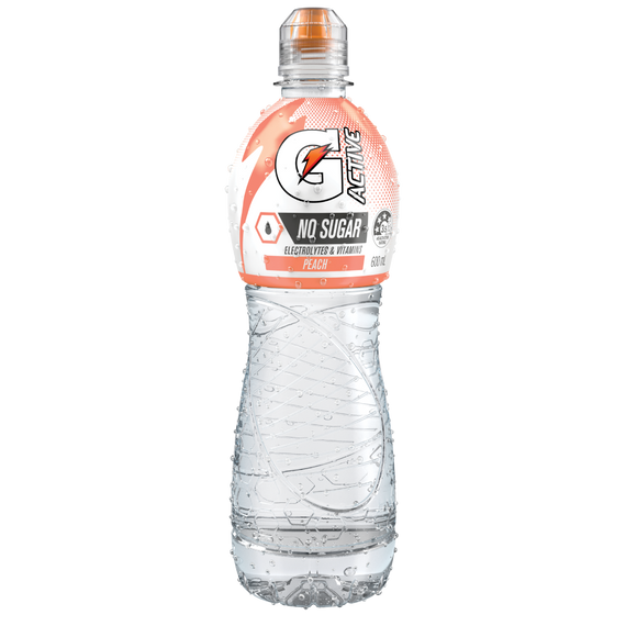 G-Active Peach 600mL PET Bottles 12 Pack G-Active Peach 600mL PET Bottles 12 Pack