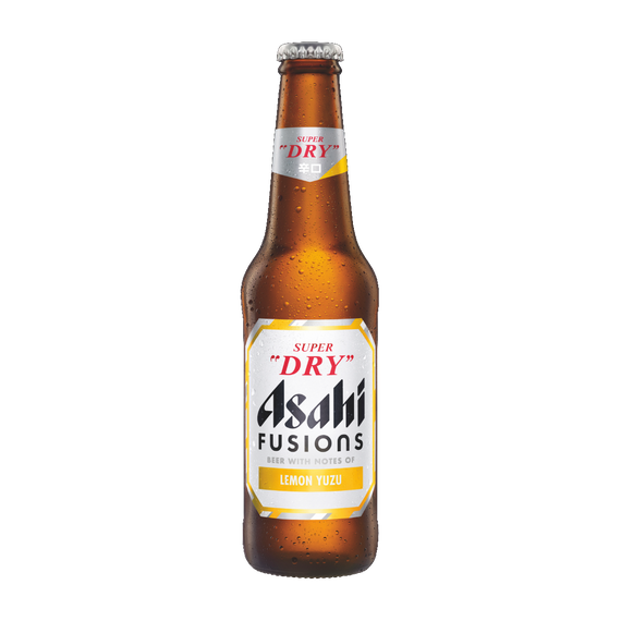 Asahi Fusions Lemon Yuzu 4.0% 330mL Bottles 24 Pack