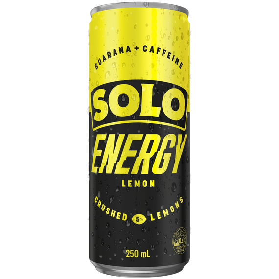  SOLO Energy Lemon 250ml Cans 24 Pack