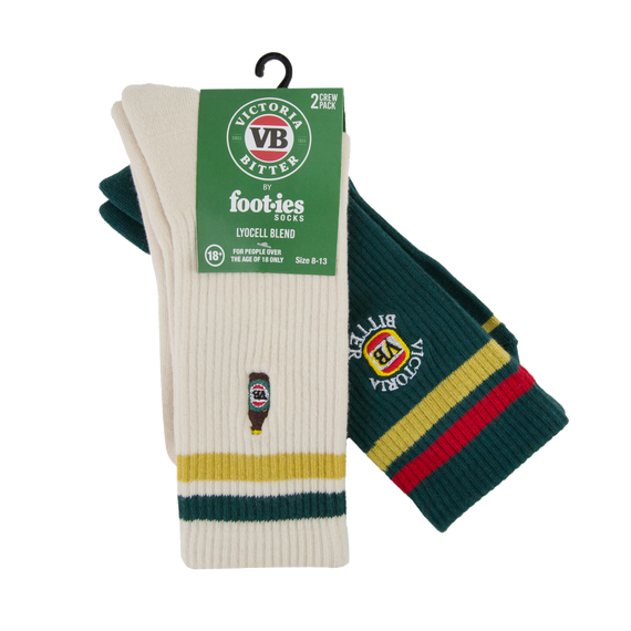 VB x Foot-ies Victoria Bitter Retro Sneaker Socks 2 Pack
