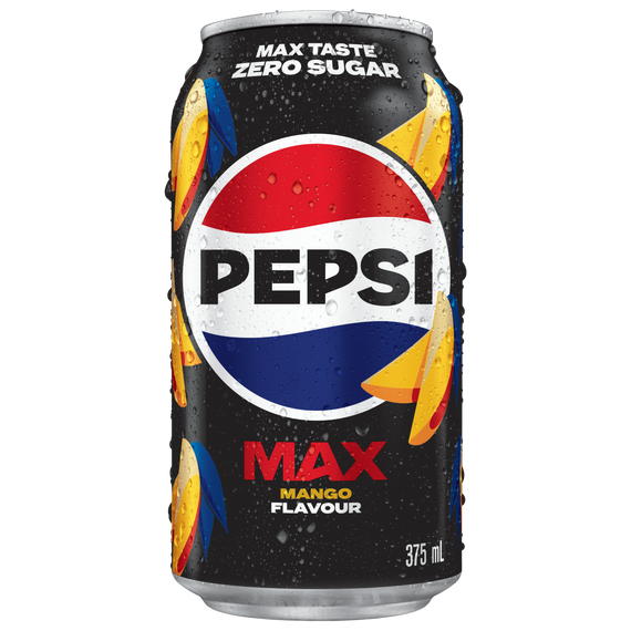 Pepsi Max Mango 375mL Cans 10 Pack