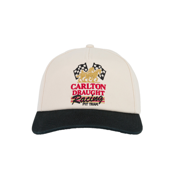 Carlton Draught Racing Pit Team Ivory/Black Hat