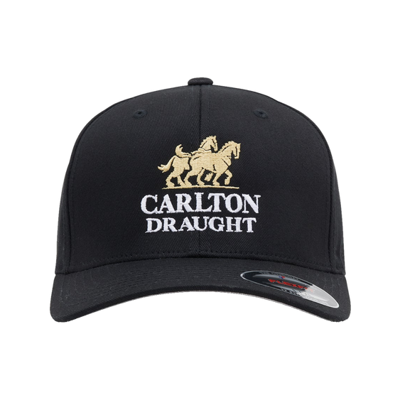 Carlton Draught Logo Flexfit Cap Black