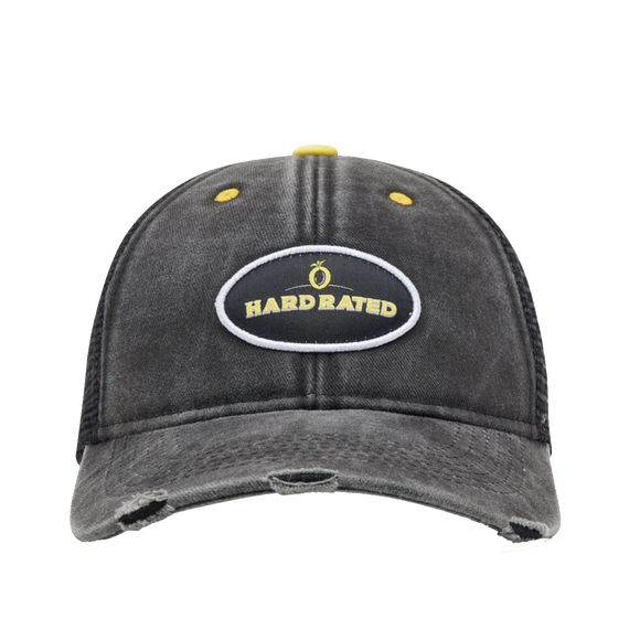 Hard Rated Distressed Trucker Cap Black