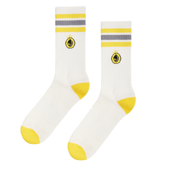 Hard Rated Sneaker Socks Cream