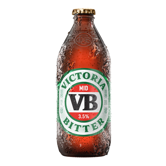 Victoria Bitter 3.5% 375mL Bottles 24 Pack
