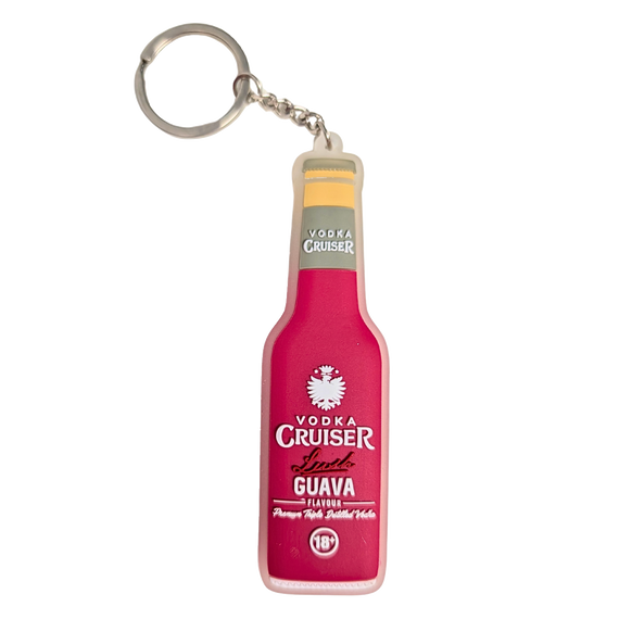 Vodka Cruiser Guava Bottle Shaped Scented Key Ring