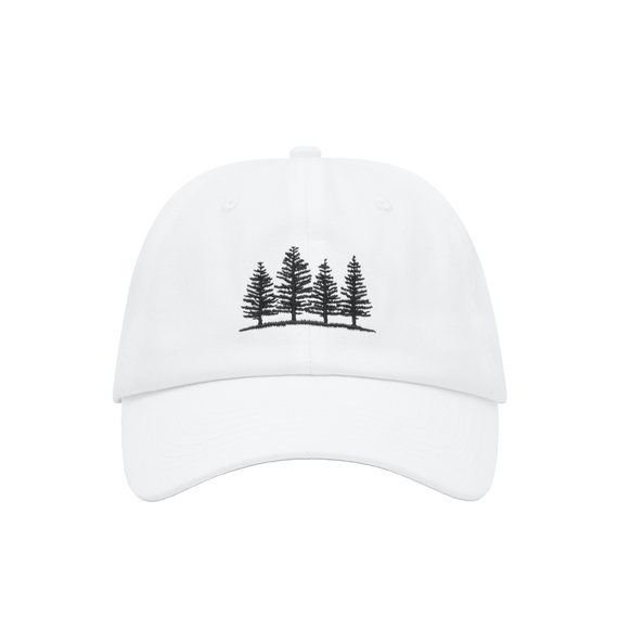 4 Pines Dad Cap 6 Panel White