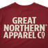 Great Northern Apparel Co Wordmark Tee Maroon XL