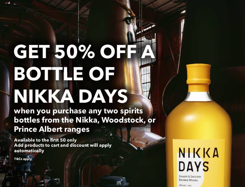 50% off Nikka Days Whisky