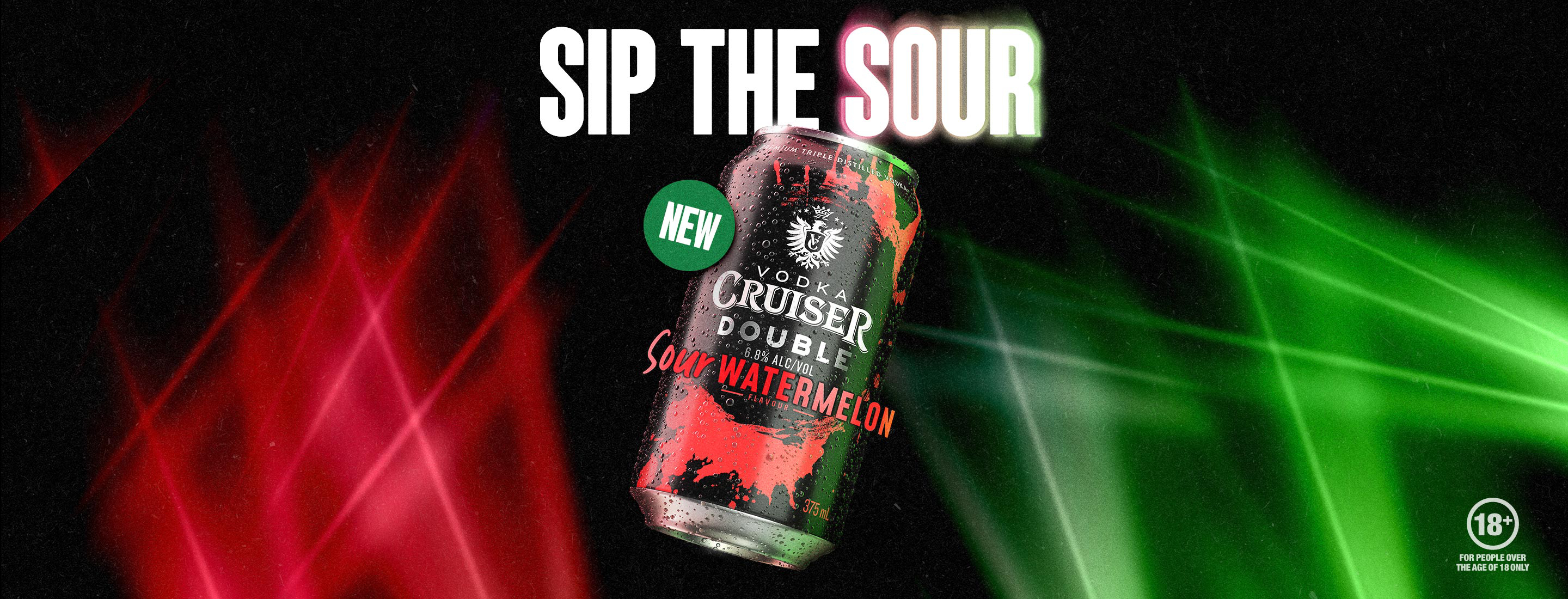 #Vodka Cruiser Double Sour Watermelon