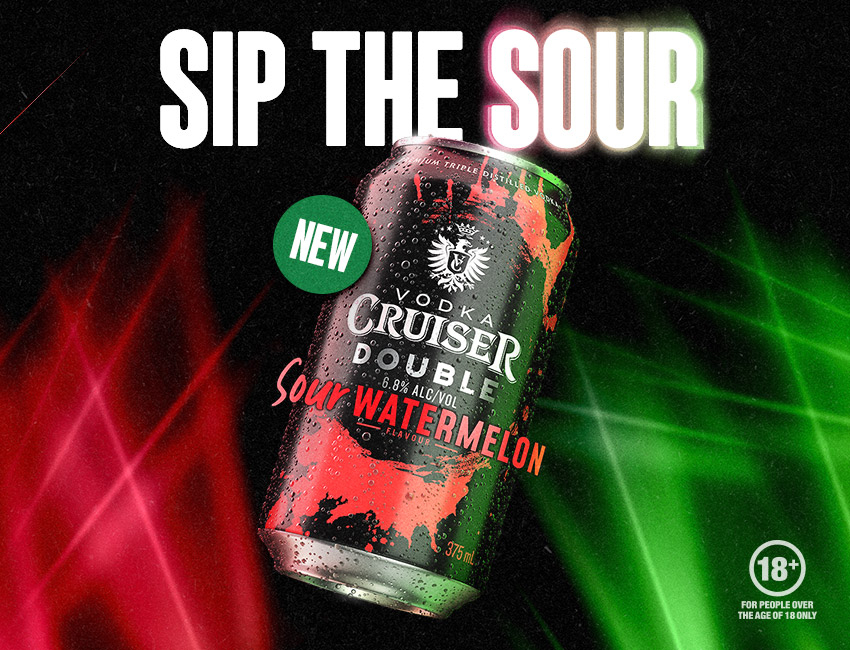 #Vodka Cruiser Double Sour Watermelon
