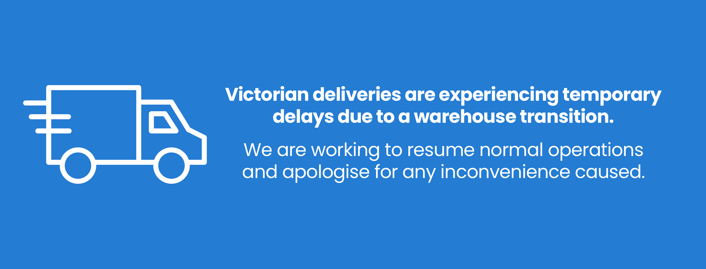 #VIC Delivery Delays