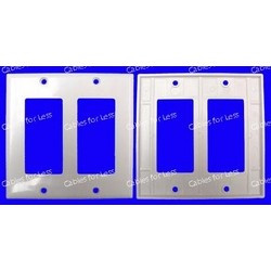 Double Gang White Wall Plate Custom Wall Plates