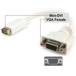 Mini DVI to VGA Adapter (Male to Female) Cables for Less