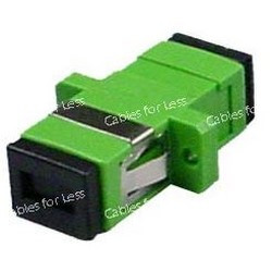 Fiber Coupler, Singlemode Simplex APC, SC/SC, Female To Female Cables