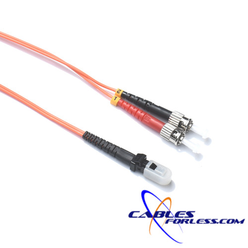 OM1 ST to MTRJ Fiber Patch Cable 2 Meter