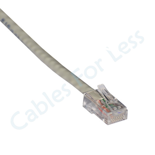 Cat5E 5 Foot Gray CAT5 Cables, Crimped Patch Cables