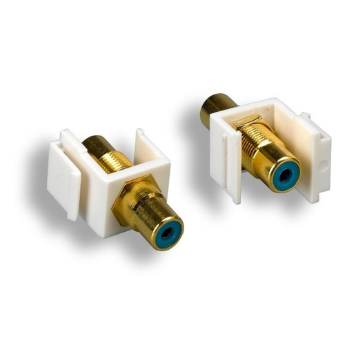Keystone Blue RCA Gold Plated