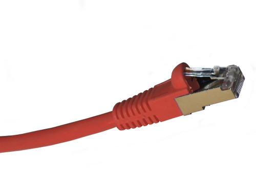 7 Foot Red STP CAT6 Shielded Cable