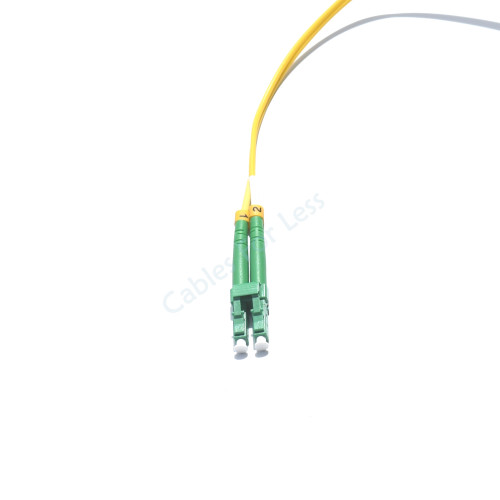LC-APC to SC-APC - 1 Meter APC Fiber, Singlemode Duplex