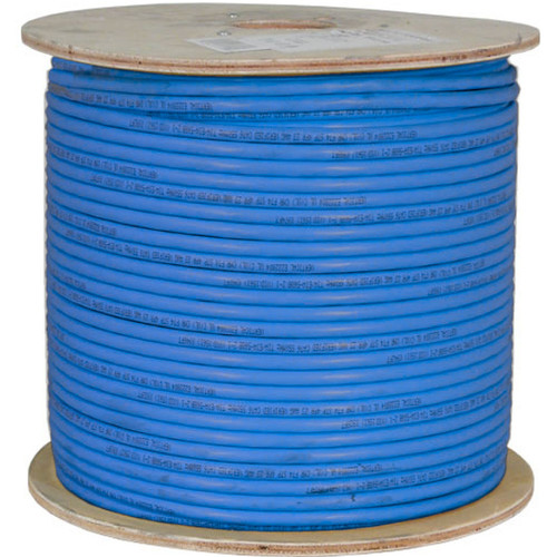 Bulk CAT6A Shielded Cable - Blue STP Solid