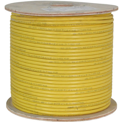 Bulk CAT6A Shielded Cable - Yellow STP Solid