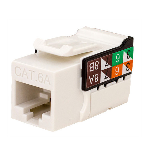 CAT6A Keystone Jack - White