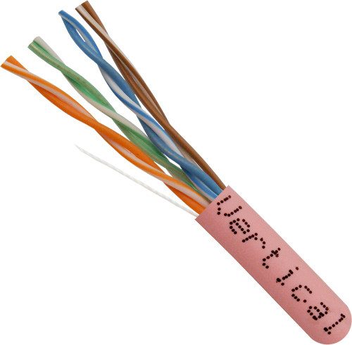 Cat5e Cable Bulk - Solid Pink