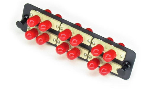 6 Port ST Adapter for Modular Fiber Panels - Cables For Less