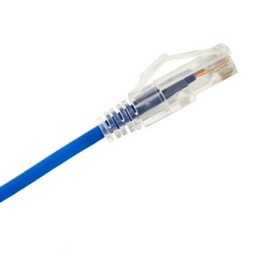 Cat 6a Cable | Slim Cat 6A, UTP | 1 Foot Blue