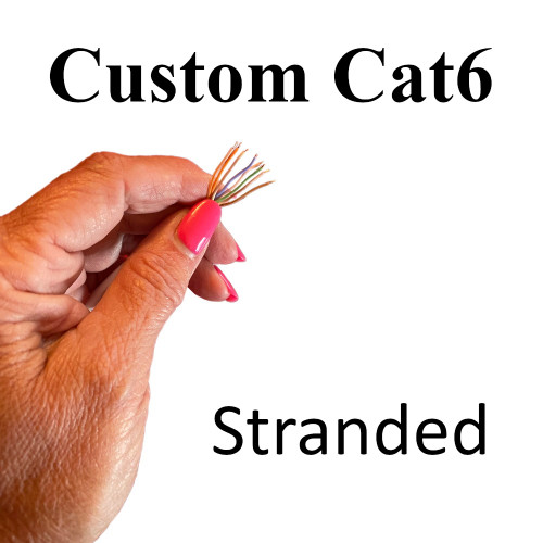 Hand Made Stranded Cat6 Patch Cables
