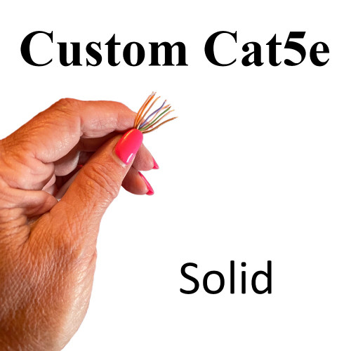 Custom Made in the USA Solid Cat5 Cables