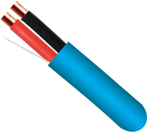 18/2 Fire Alarm Cable Plenum, 1000ft Blue