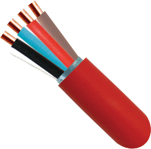 18/4 Fire Alarm Cable Riser, 1000ft Shielded, Red