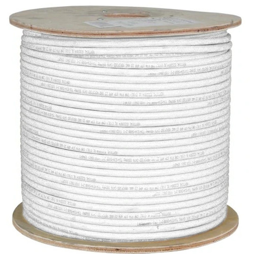 Spool of cat7 bulk cable - white