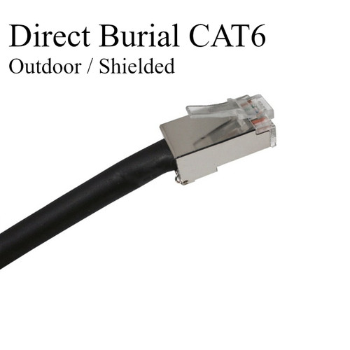Outdoor - Direct Burial Shielded Cat6 CMXT patch cable