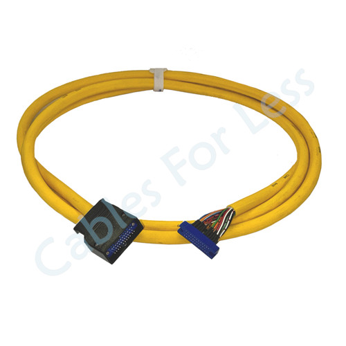 Custom high flex robotic cable assembly with Hirose 34-pin connector plug shell