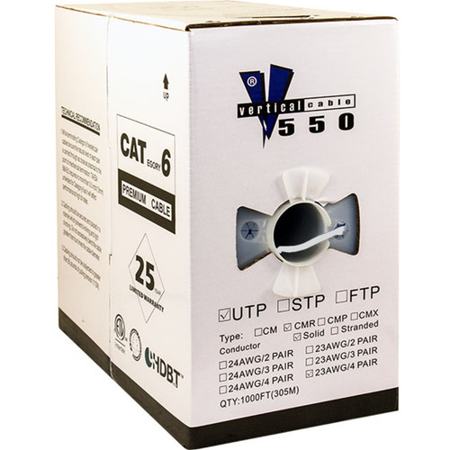 Bulk Cat6 Cable - Solid White