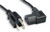 right angle tv power cord