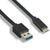 USB 3.1 Gen 2 A Male to C Male Cable 10G 3A, 1 Meter