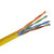 Yellow Crimped Cat6 Network Cables | 1 Foot Ethernet Cord