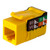 CAT6A Keystone Jack - Yellow