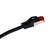 1 Ft Black Shielded Cat6A Ethernet Cable