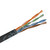 Cat 5 Cable - 2 Foot Black, Crimped