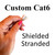 Shieled Stranded Cat6 Patch Cables Custom Made Shieled Stranded Cat6 Patch Cables Custom Made